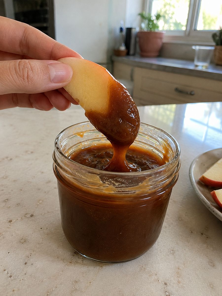 קרמל תמרים חלק בקערה קטנה